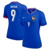 Frankrike Giroud 9 Hjemme EM 2024 - Dame Fotballdrakt